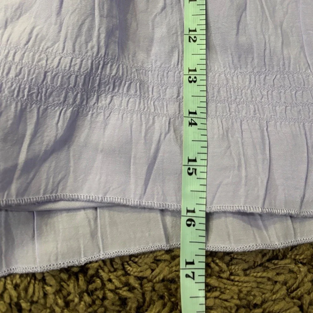 BP. Smocked‎ Shorts Purple Spray Drawstring Waist Lined Casual Comfy Large NWT